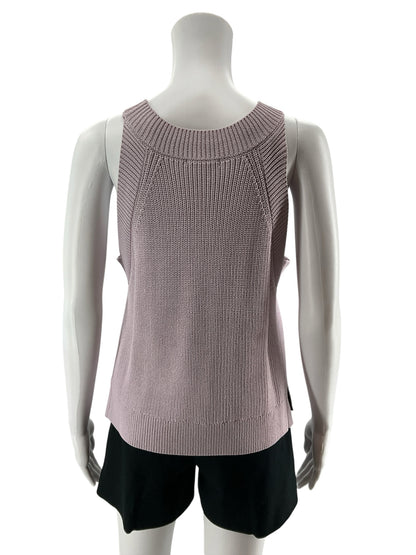 Gianni Bini Ribbed Knit Sleeveless Tank Top Lavender Size L NWT