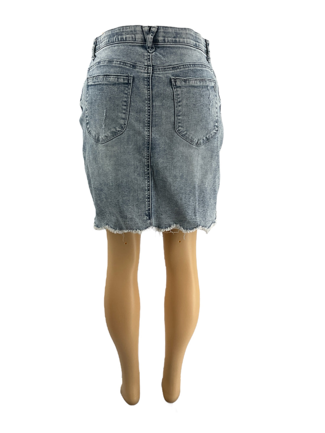 Democracy Blue Washed Pre-Owned Ladies Skirt - Size 8