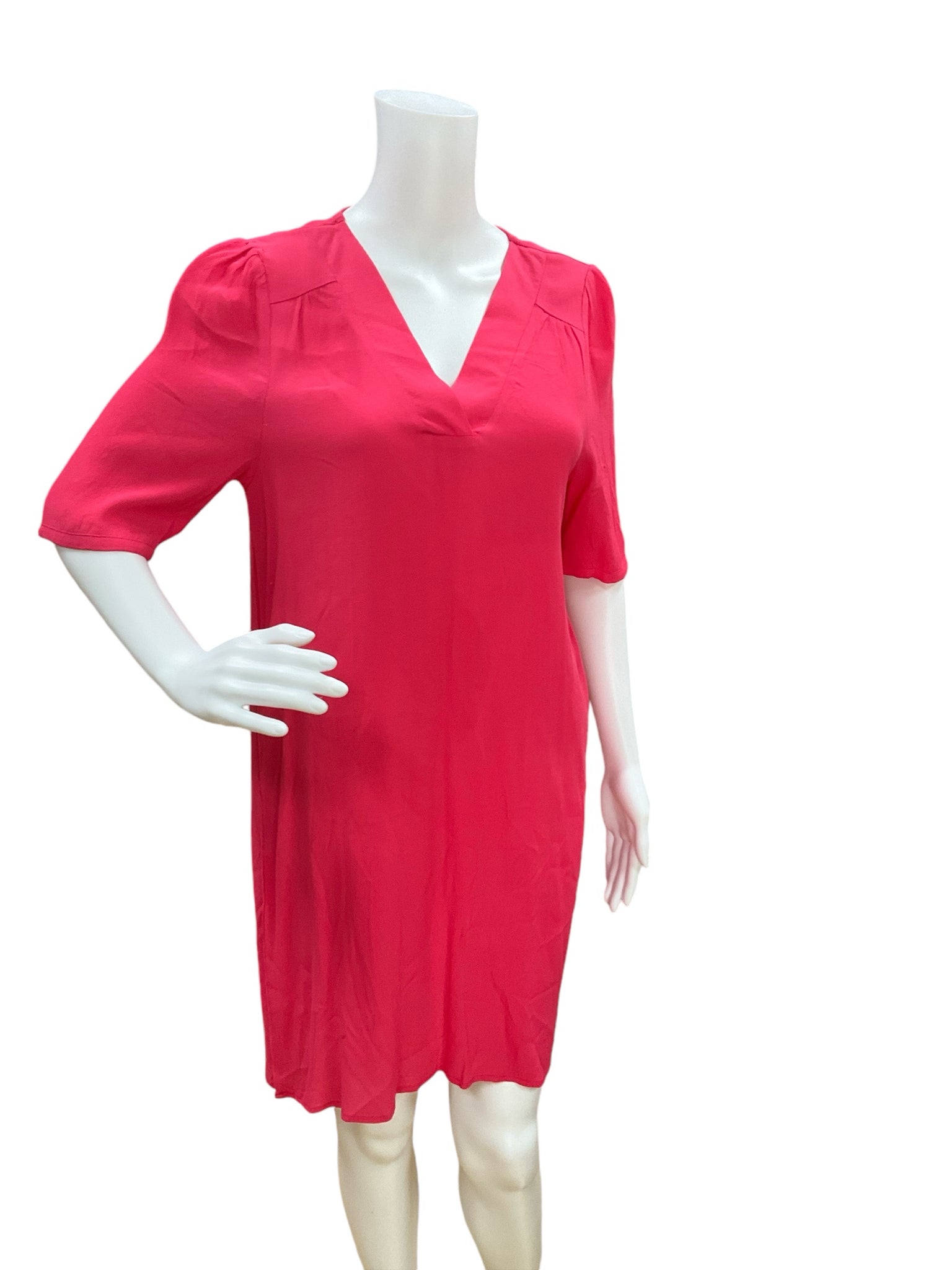 Michelle Mcdowell Pink Solid Dress Size Small - close up