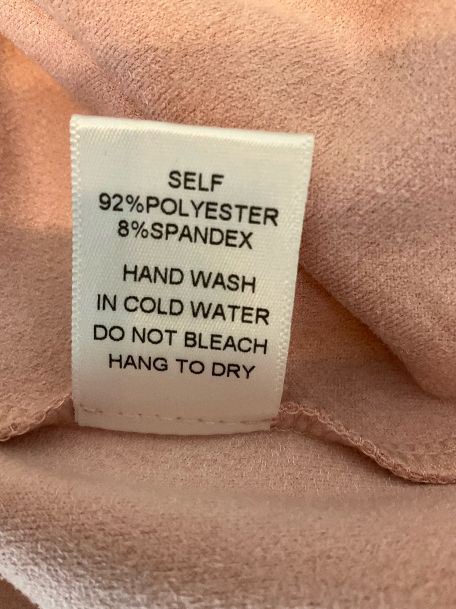 Joh Blush Pink Faux Suede T-Shirt Dress | Size Medium