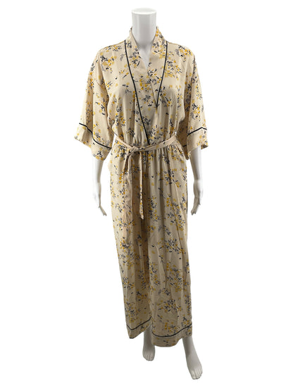 J. Crew Floral Wrap Front Kimono Jumpsuit Size Small