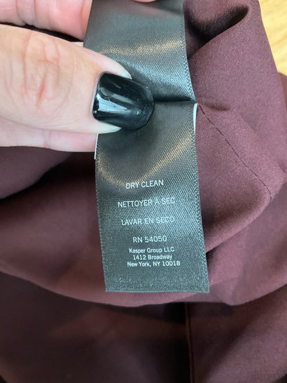 Kenneth Cole Peak Lapel Blazer with Side Lace Detail Maroon Size 6 NWT