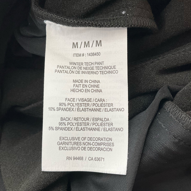 HFX Black Fleece-Lined Winter Tech Pants – Size Medium, Excellent Condition - Margaret’s Fine Consignment