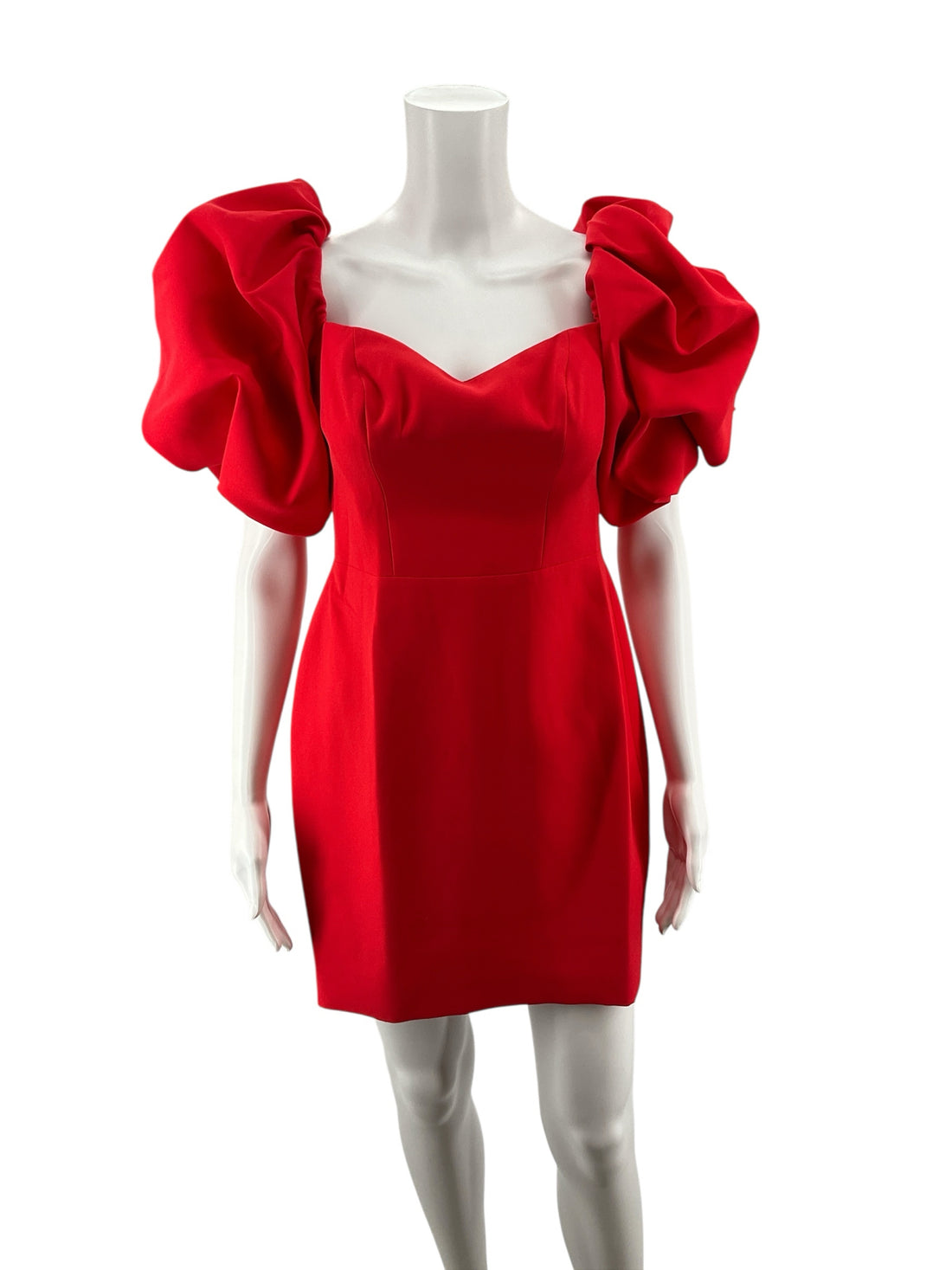 bcbg Red Solid Pre-Owned Ladies New With Tags Dress - Size 4