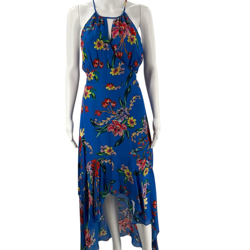 Parker blue/red Floral Pre-Owned Ladies Dress - Size 4 - Margaret’s Fine Consignment