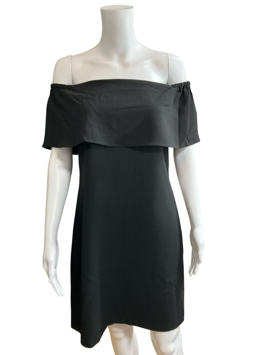 Charles Henry Off The Shoulder Ruffle Little Black Dress | Size Small | NWT - ONLINE ONLY