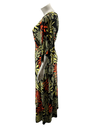 G by Giuliana Tropical Leaf Print V-Neck Maxi Dress Size XL - ONLINE ONLY