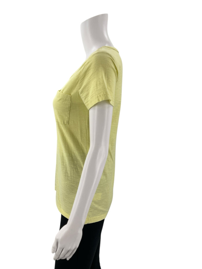 Saks Fifth Ave Yellow Solid Top - Size XS - Margaret’s Fine Consignment
