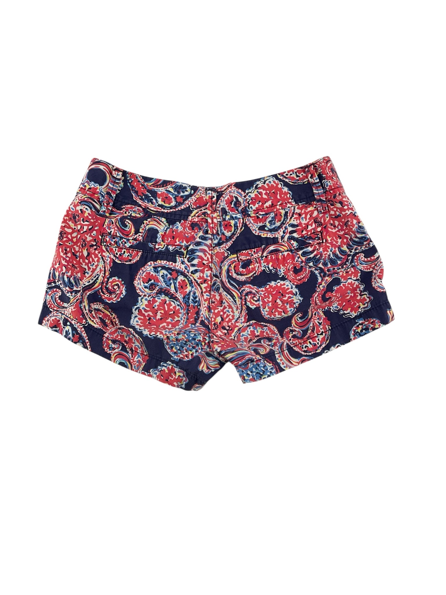 Lily Pulitzer Size 00 Navy/red Print Shorts