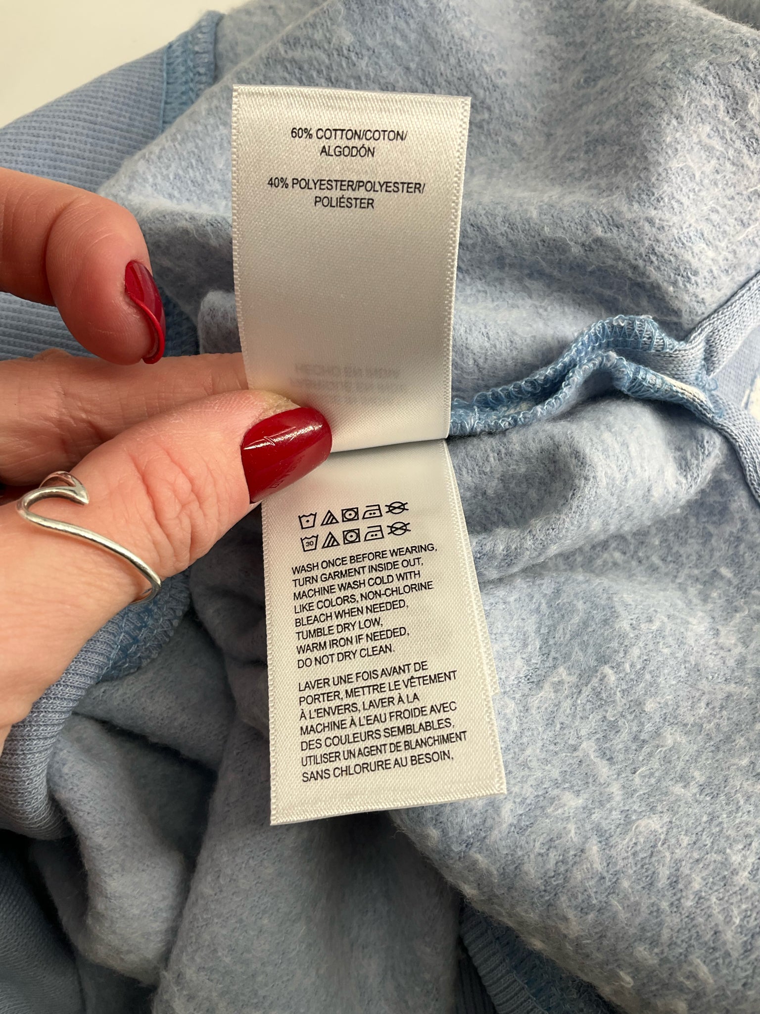 Lucky Brand -  Blue Hearts Pre-Owned Ladies Casual Top - Size M