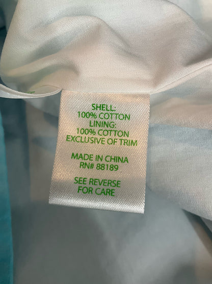 Lilly Pulitzer Adele Lace Bodice Dress Size 2 Resort White Aqua