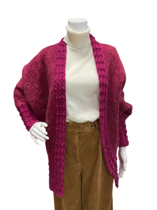 Size M/L Raspberry wool Casual Top - Downstairs