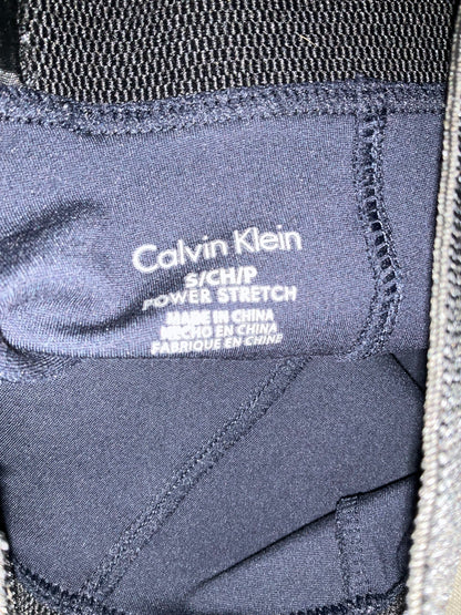 Calvin Klein navy/black Pant Power Stretch Ponte Leggings Navy Blue Black Waistband Size Small - Size S