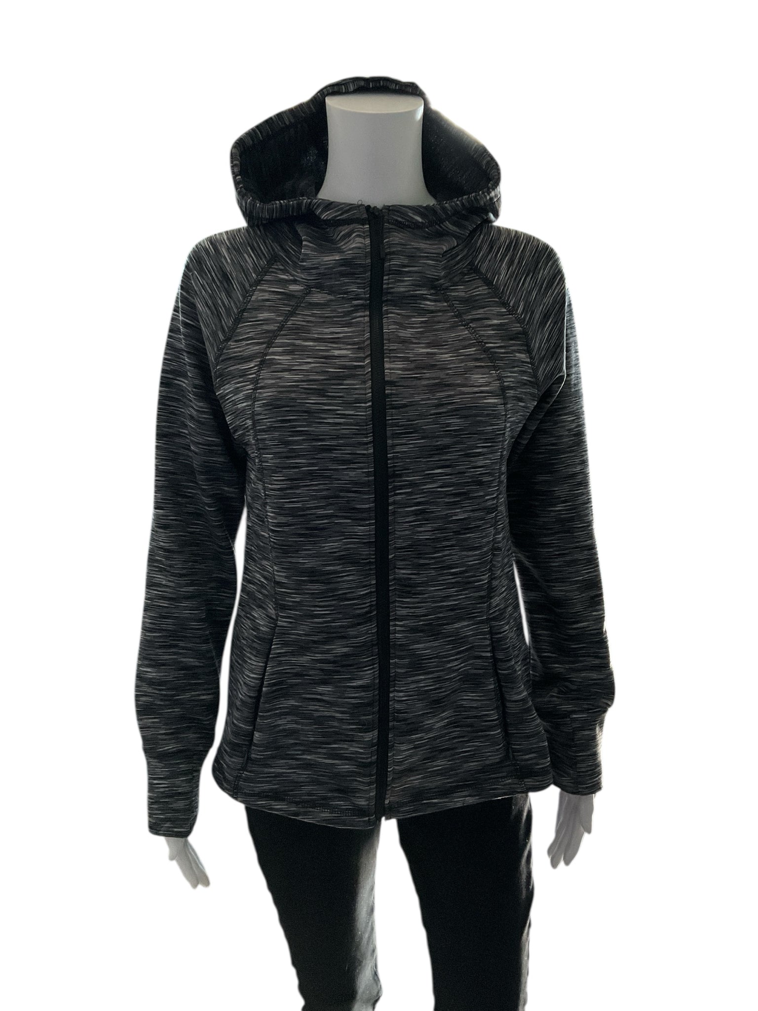 Spyder Black/Gray Heathered Pre-Owned Ladies Jacket - Size Medium - Margaret’s Fine Consignment