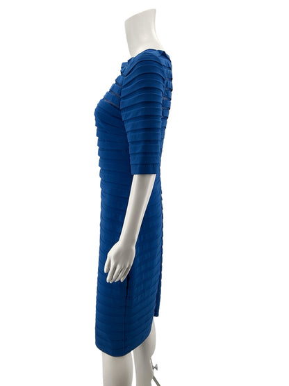 Adrianna Papell Royal Blue Bandage Sheath Dress Size 8