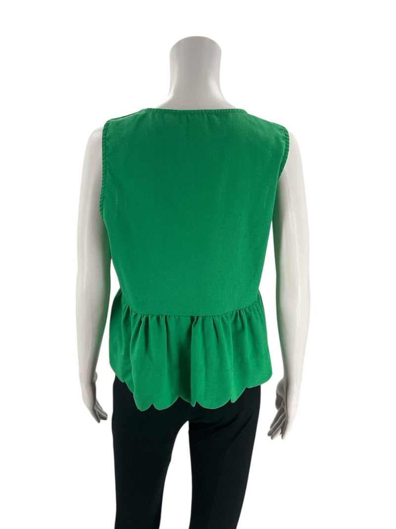 Entro Green Solid Top - Size Medium - Margaret’s Fine Consignment