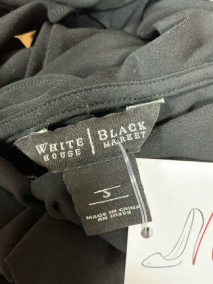 White House Black Market Ruffle Front Sleeveless Dress Black Size Small - ONLINE ONLY