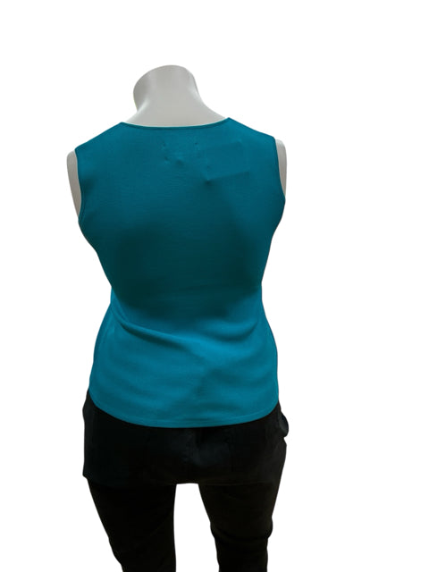 Chico's Teal Solid Pre-Owned Ladies Top - Size Large - Margaret’s Fine Consignment