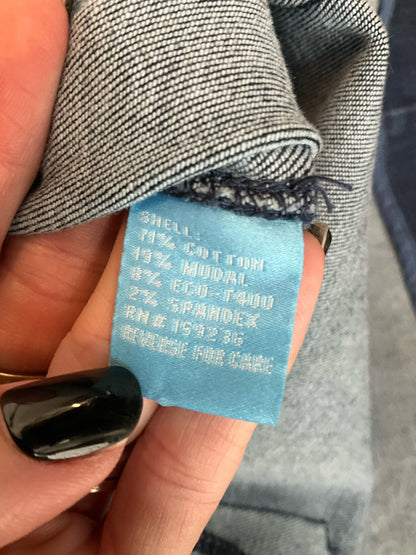 J. McLaughlin Lexington Double-Breasted Denim Blazer Size 6