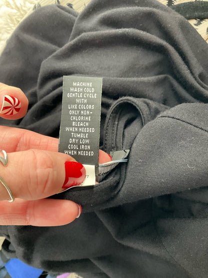 INC - Black Solid Pre-Owned Ladies Casual Top - Size M