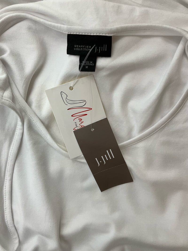 J Jill White Solid Pre-Owned Ladies New with Tags Top - Size Medium