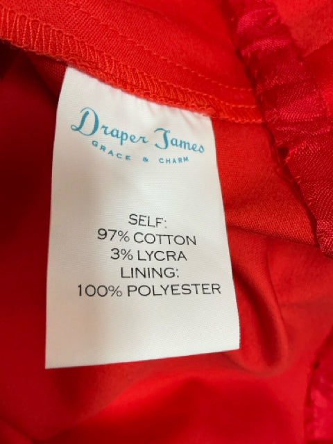 Draper James Red Fit and Flare Red V-Neck Fit &amp; Flare Dress Size 14 NWT - Size 14