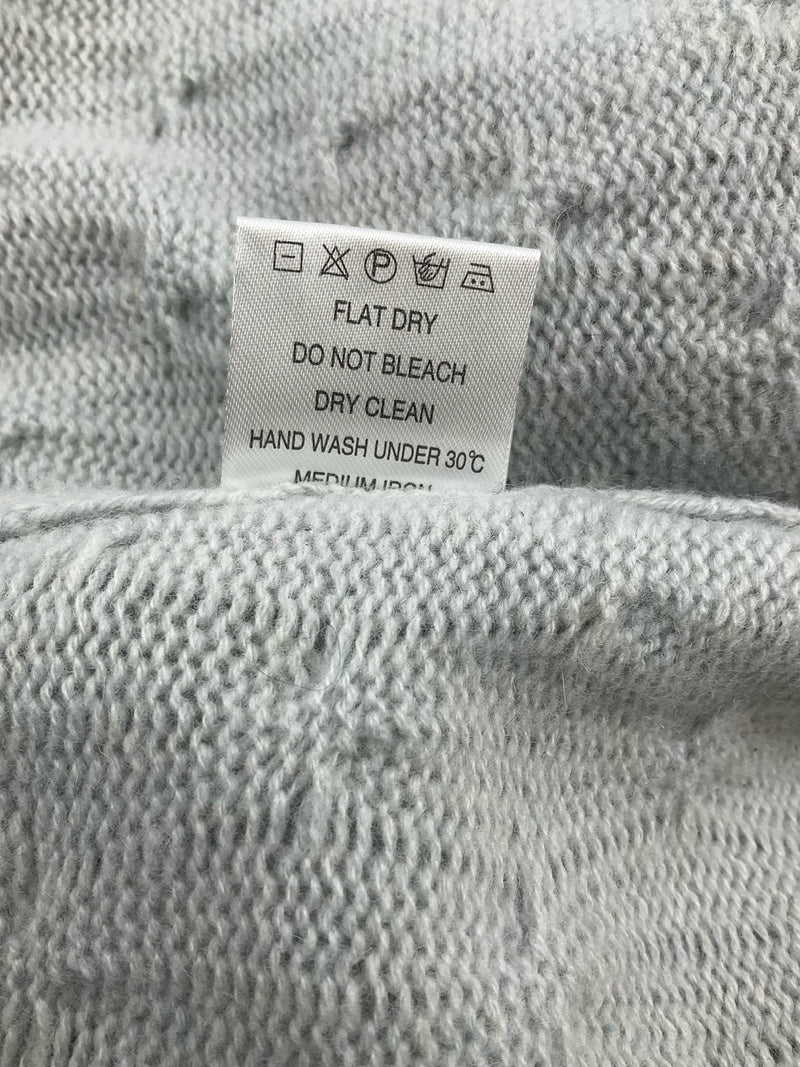 Cortland Park Sky Blue Cable Pre-Owned Ladies Shrug - Size Medium