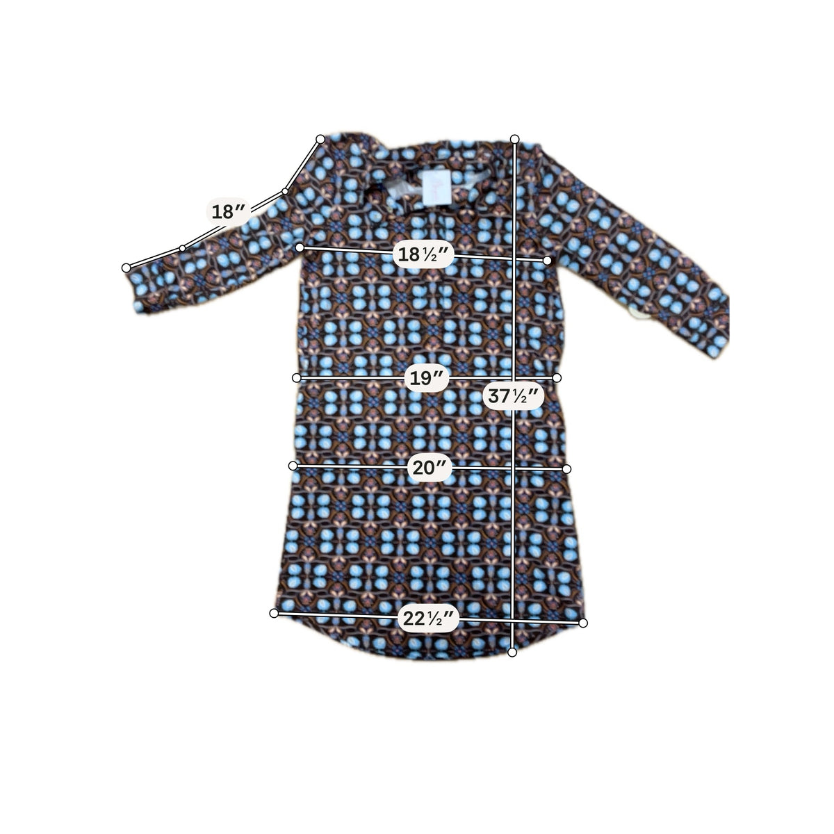 J. McLaughlin Geometric Floral Tunic Shirtdress Size Small
