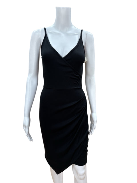 41 Hawthorn Black Ribbed Pre-Owned Ladies New With Tags Dress - Size XS