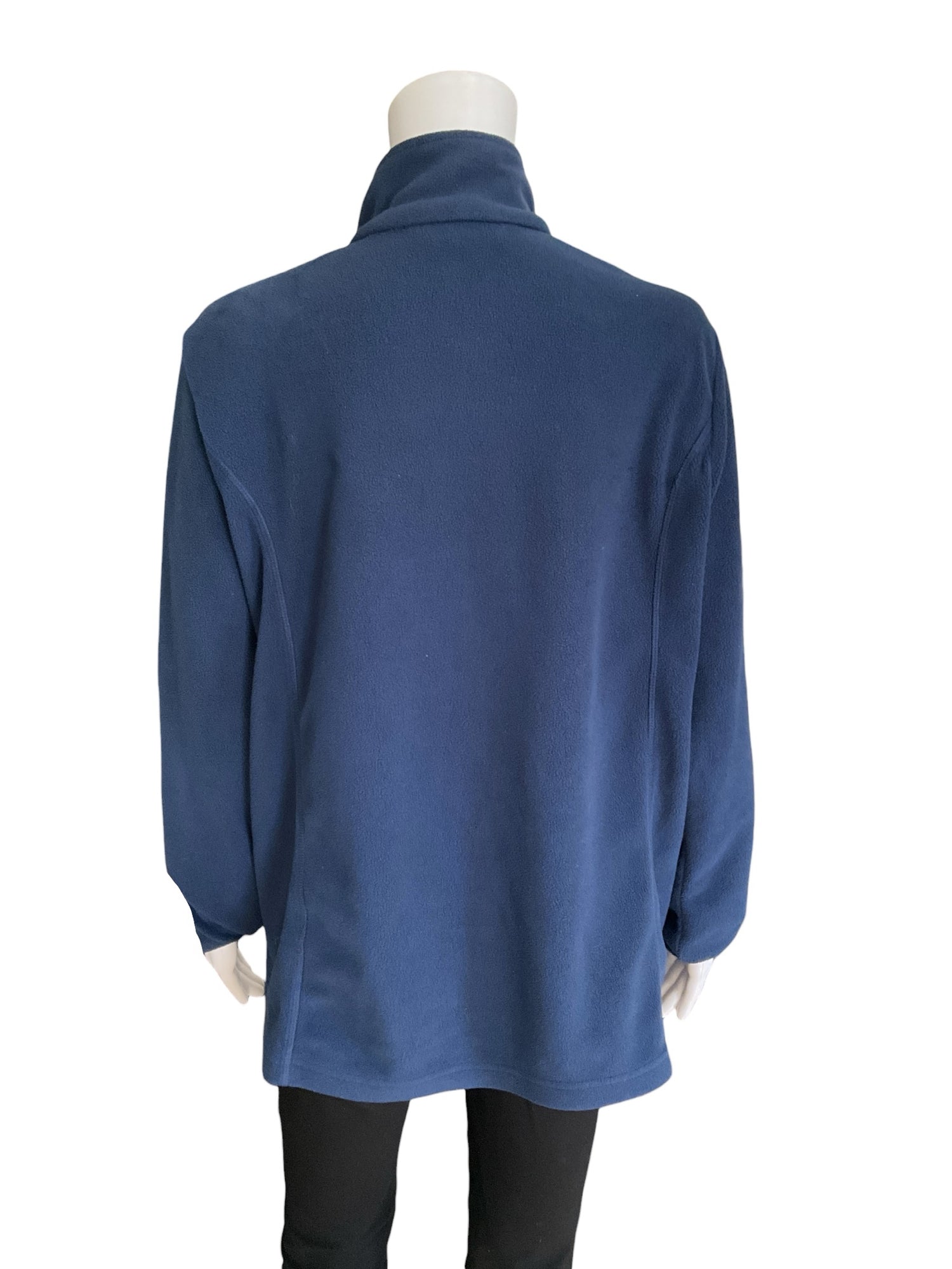 Lands End Navy Fleece Pre-Owned Ladies Activewear - Size Large