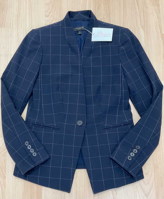 Ann Taylor Size 00p navy/white check Blazer