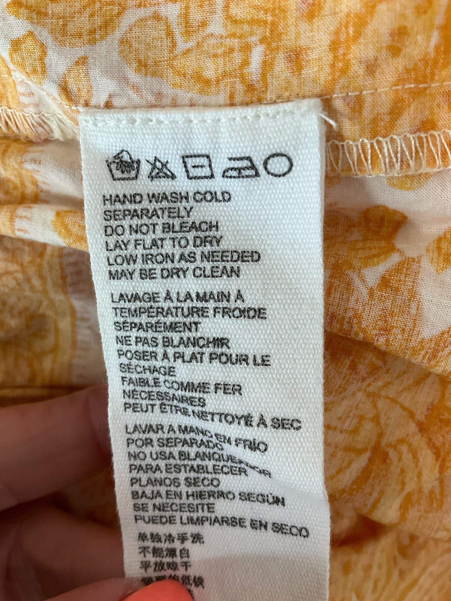 Cleobella Margaux Smocked Tiered Floral Mini Dress Mustard Yellow Medium