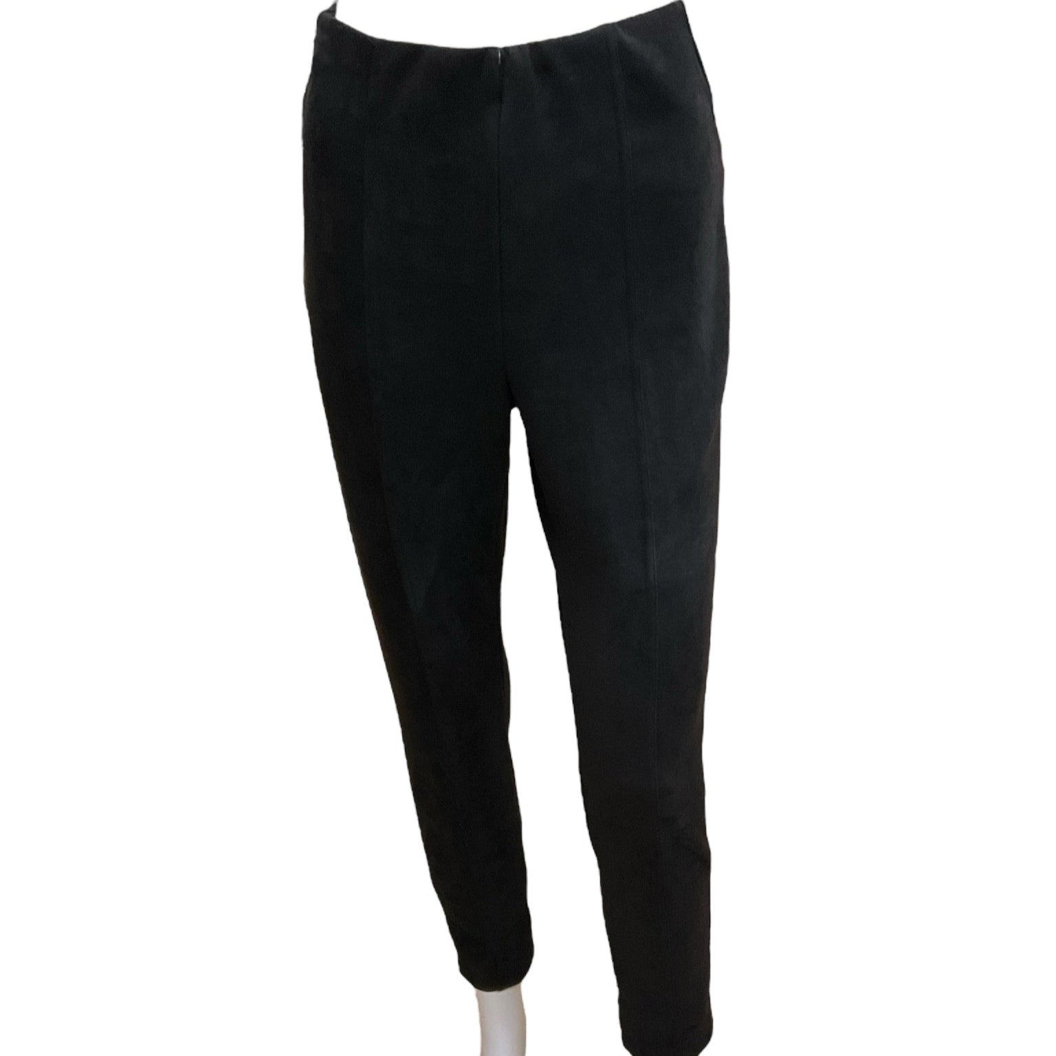 Anna &amp; Ava Black Suede Pre-Owned Ladies Pants - Size Small - Margaret’s Fine Consignment