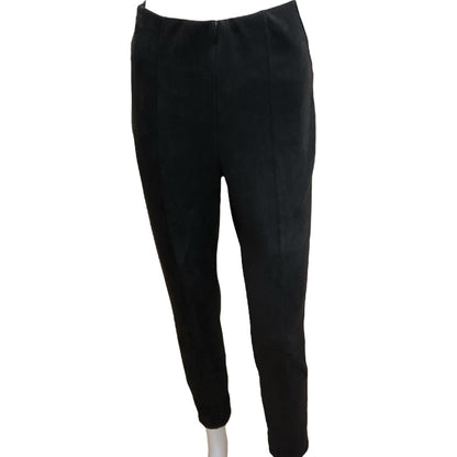 Anna &amp; Ava Black Suede Pre-Owned Ladies Pants - Size Small - Margaret’s Fine Consignment