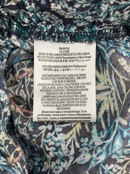 BCBG - Blue/Pink Floral Pre-Owned Ladies Pants - Size Small