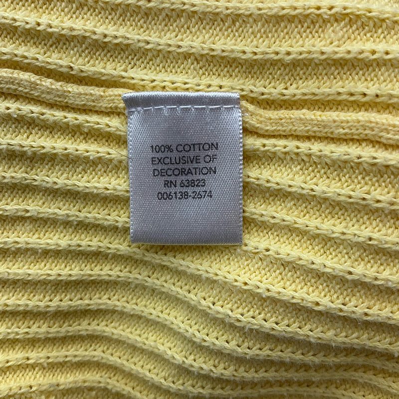 Christopher & Banks Yellow Textured Pre-Owned Top - Size Small - Margaret’s Fine Consignment