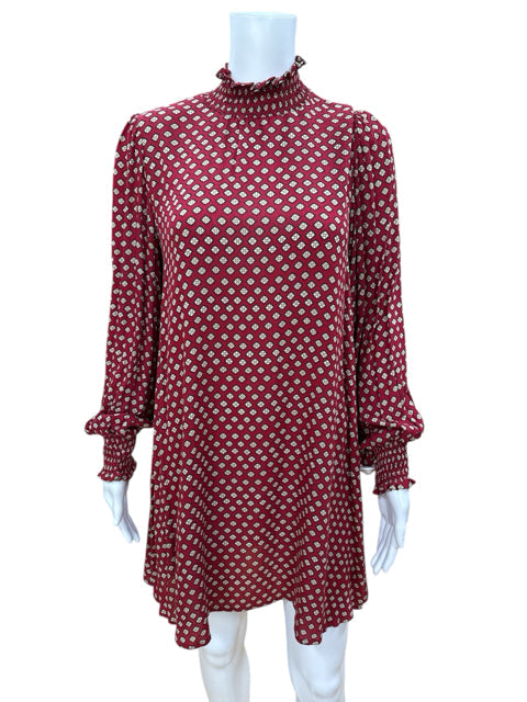 MP/C Red/Black/Tan/Biege Diamond Pre-Owned Ladies Dress - Size XS - Margaret’s Fine Consignment