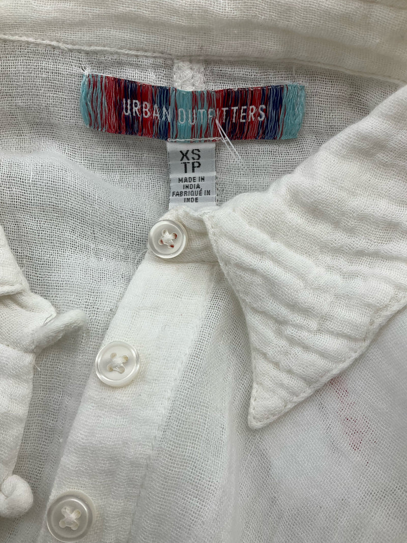 Urban Outfitters White Solid Pre-Owned Ladies Top - Size XS