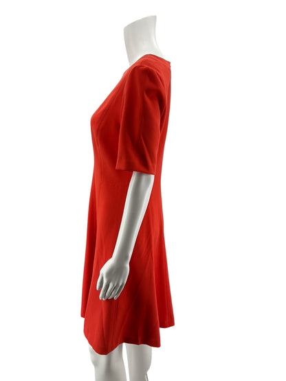 Banana Republic Size 6 Orange Solid Pre-Owned Ladies Dress