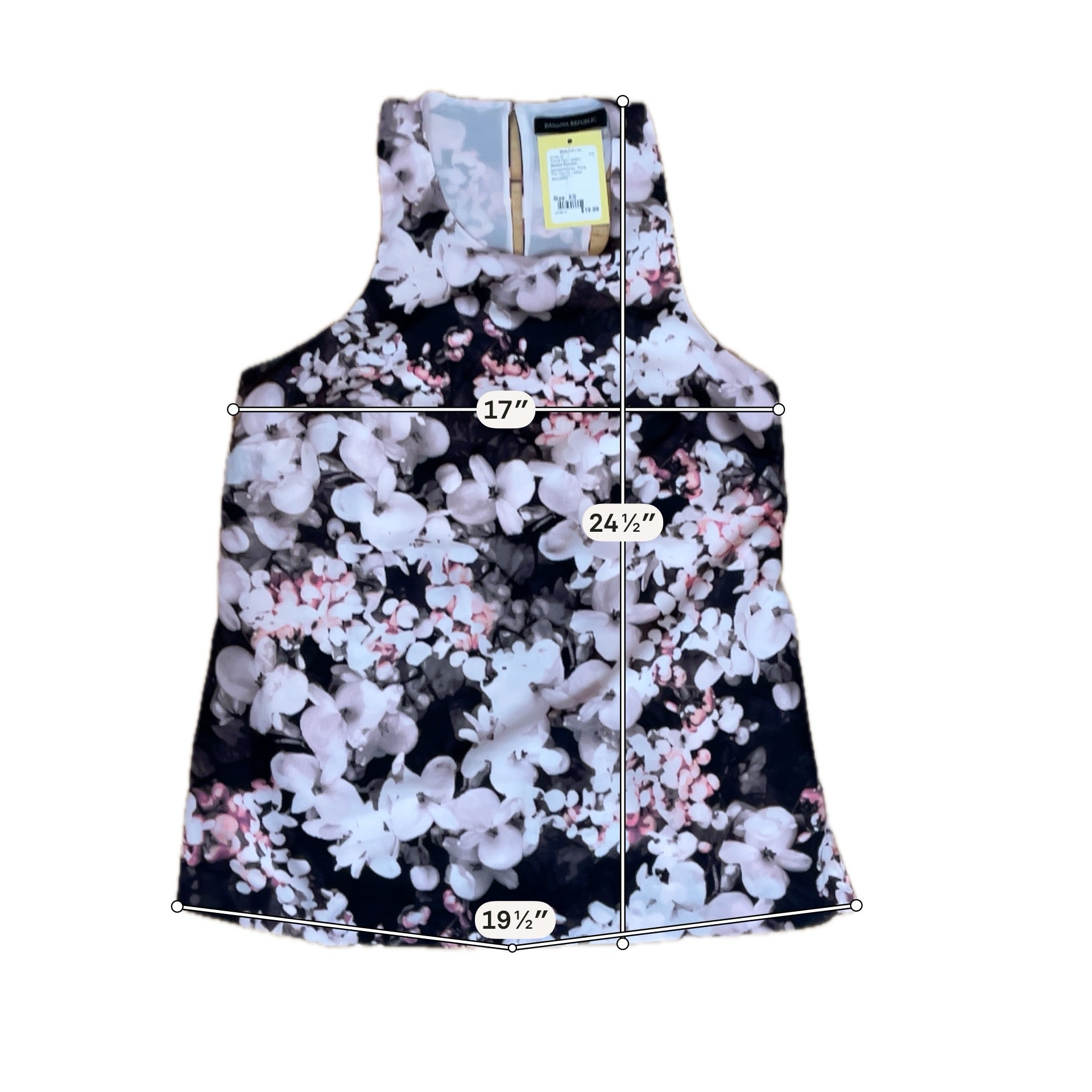 Banana Republic Floral Watercolor Racerback Shell Top Size XS