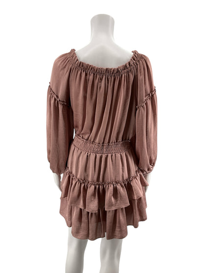 MISA Los Angeles mauve Boho MISA Mauve Solid Pre-Owned Ladies Dress - Size Medium - Size M