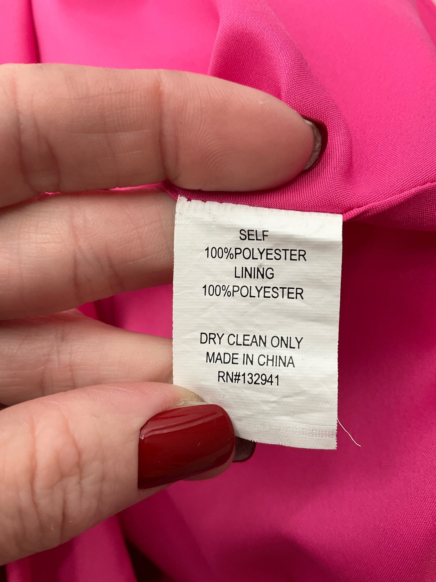 Amanda Uprichard hot pink Strapless Hot Pink Pre-Owned Ladies Dress - Size Medium - Size M