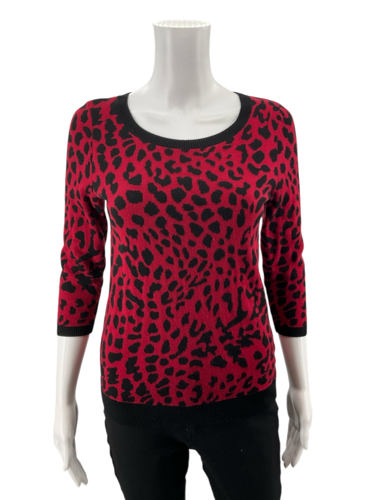 Talbots Red/Black Pre-Owned Ladies Top -  Size Petite