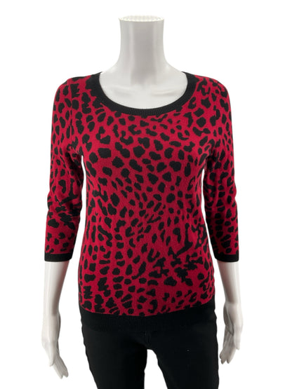 Talbots Red/Black Pre-Owned Ladies Top -  Size Petite