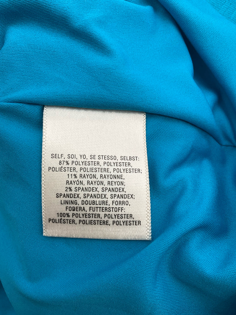 Leifsdottir Turquoise Textured Pre-Owned Ladies Dress - Size 8