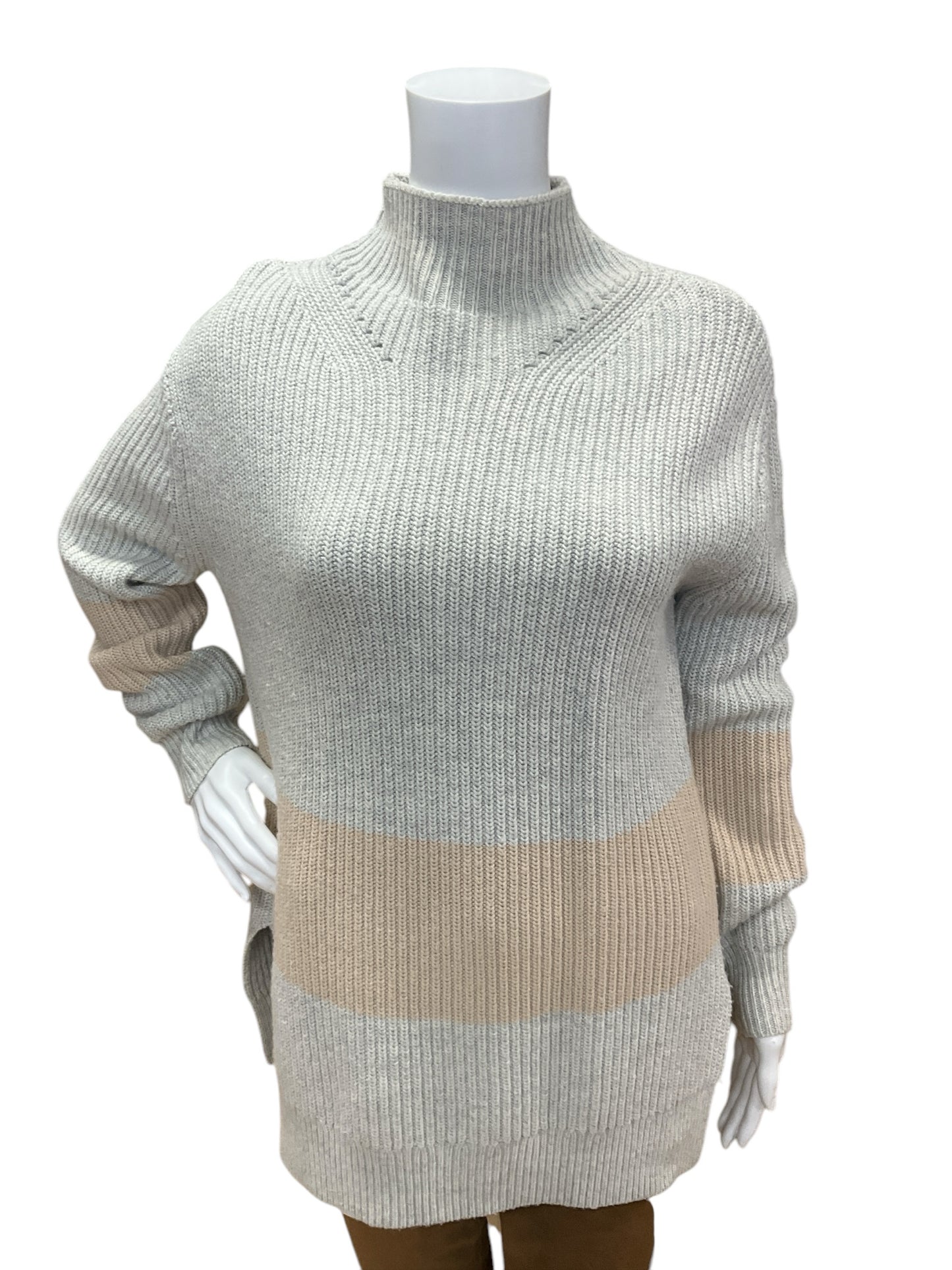 Tuckernuck Size XS Gray/Peach Sweater Pre-Owned Ladies Casual Top