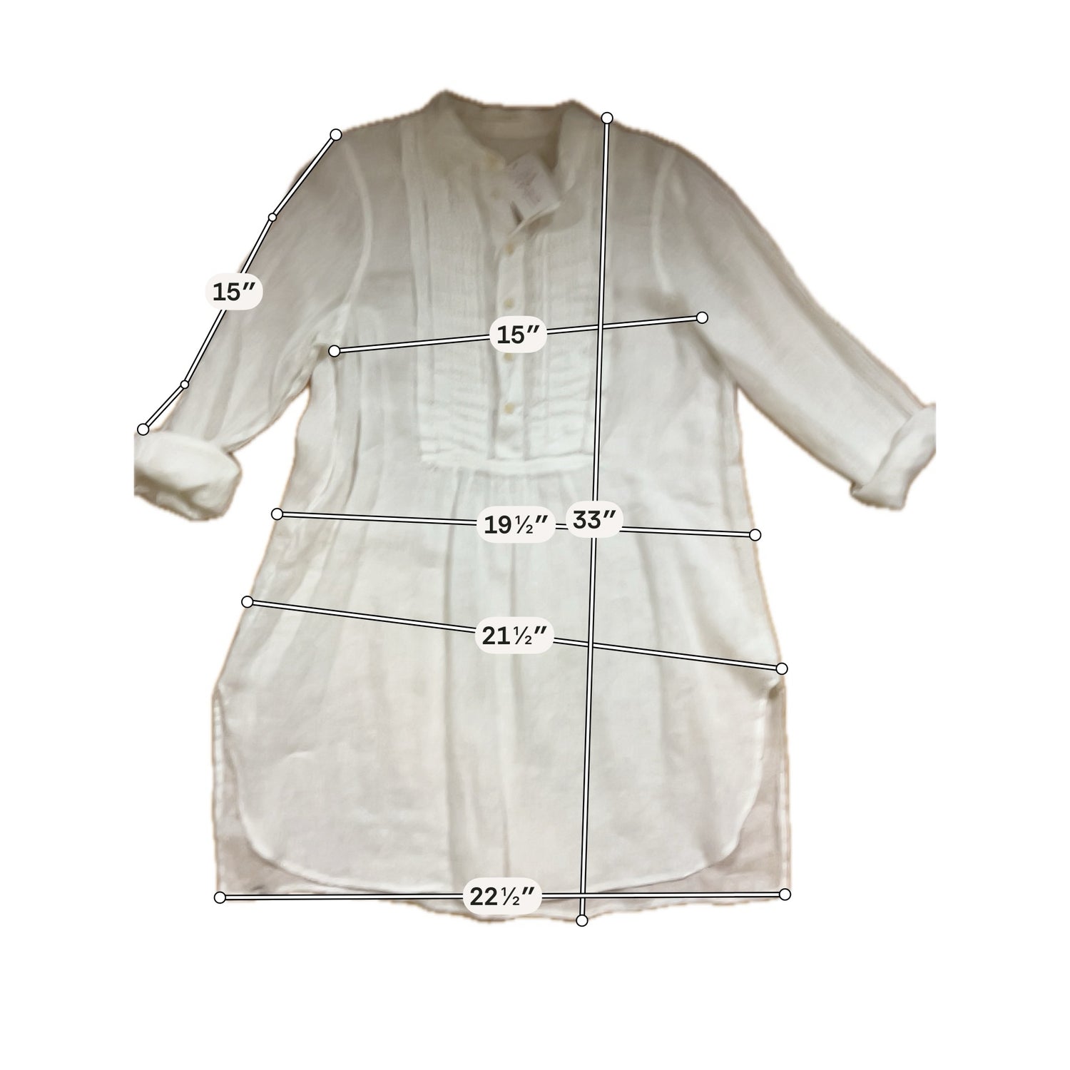 CP Melten Size XS White Solid Pre-Owned Ladies Casual Top - Downstairs