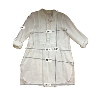 CP Melten Size XS White Solid Pre-Owned Ladies Casual Top - Downstairs