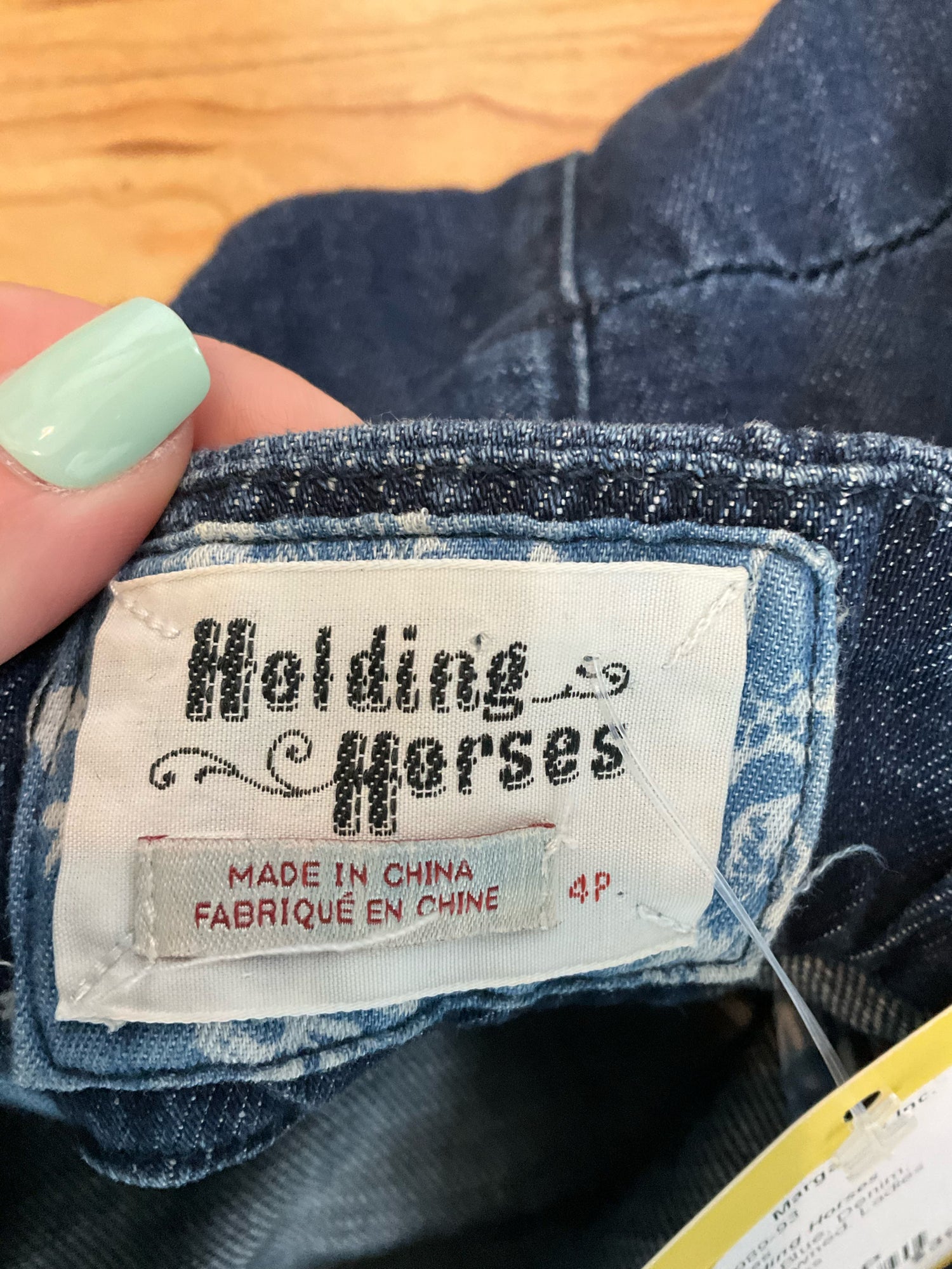 Holding Horses by Anthropologie Denim Strapless Sweetheart Dress 4P