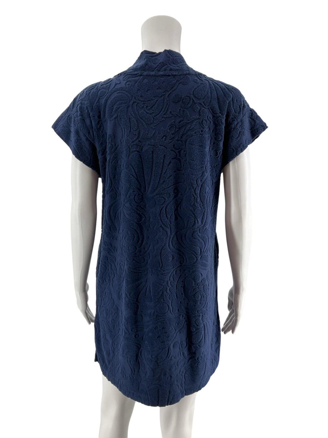 Lilly Pulitzer Colette Tunic Navy Jacquard V-Neck Cover-Up Top Size S - Effortless Coastal Chic: The Lilly Pulitzer Colette Tunic